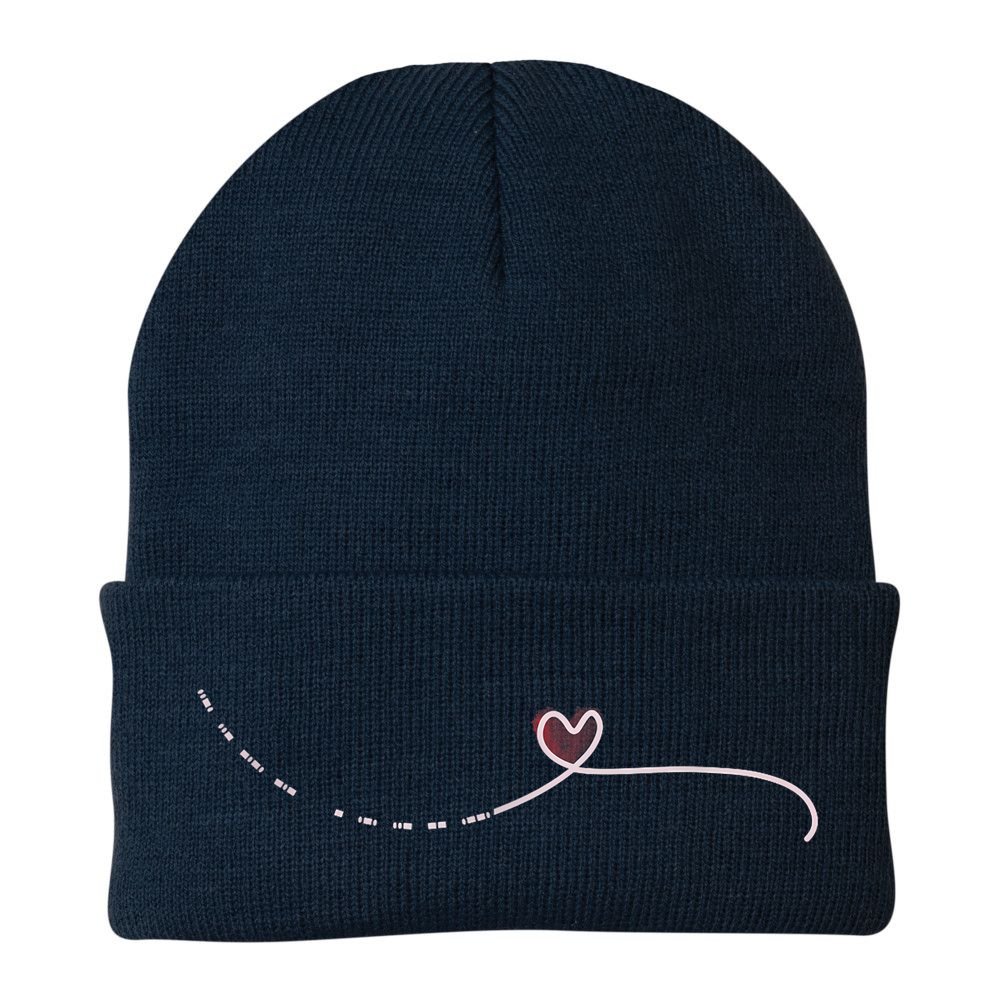 Subtle Fk Trump Morse Code Heart Antimaga Feminist Rights Beanie