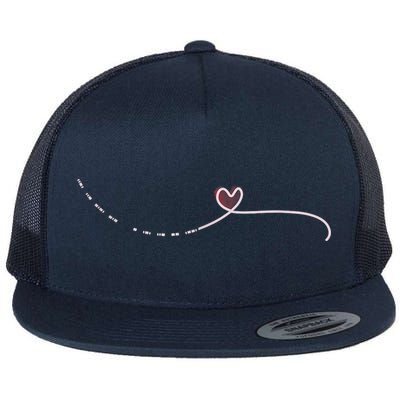 Subtle Fk Trump Morse Code Heart Antimaga Feminist Rights Flat Bill Trucker Hat