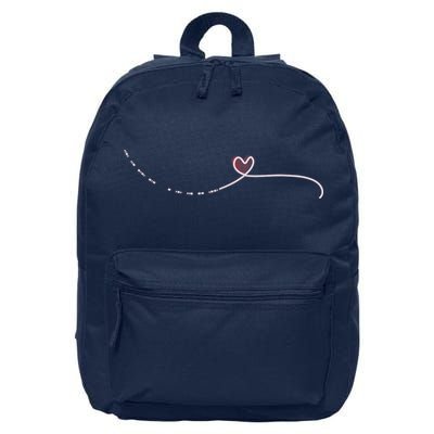 Subtle Fk Trump Morse Code Heart Antimaga Feminist Rights 16 in Basic Backpack
