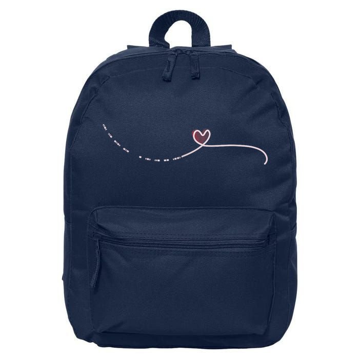 Subtle Fk Trump Morse Code Heart Antimaga Feminist Rights 16 in Basic Backpack