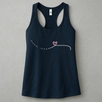 Subtle Fk Trump Morse Code Heart Antimaga Feminist Rights Womens Tank Top