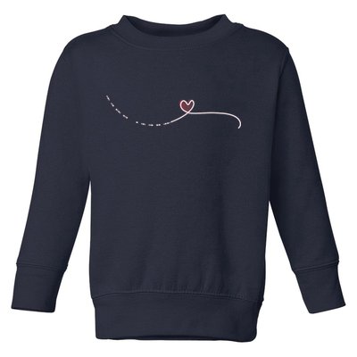 Subtle Fk Trump Morse Code Heart Antimaga Feminist Rights Toddler Sweatshirt
