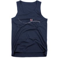 Subtle Fk Trump Morse Code Heart Antimaga Feminist Rights Tank Top