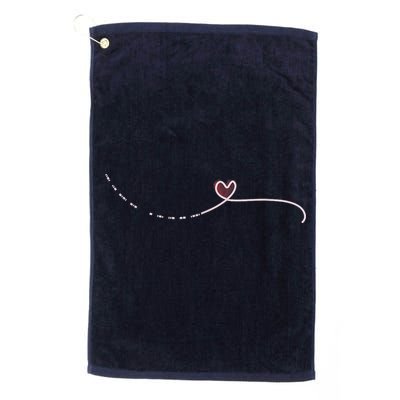 Subtle Fk Trump Morse Code Heart Antimaga Feminist Rights Golf Towel
