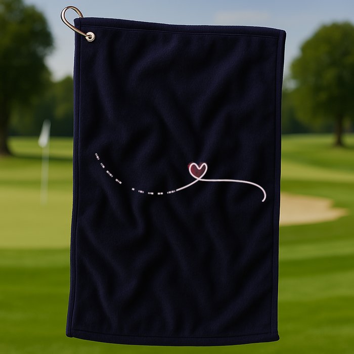 Subtle Fk Trump Morse Code Heart Antimaga Feminist Rights Golf Towel