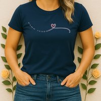 Subtle Fk Trump Morse Code Heart Antimaga Feminist Rights Womens T-Shirt