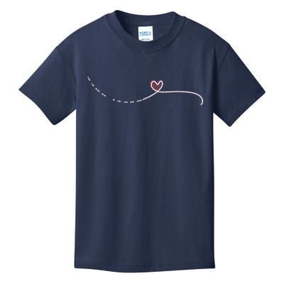 Subtle Fk Trump Morse Code Heart Antimaga Feminist Rights Kids T-Shirt