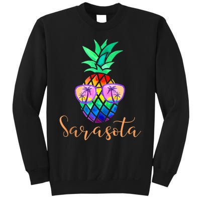 Sarasota Florida Tropical Funny Pineapple Summer Sunglasses Sweatshirt