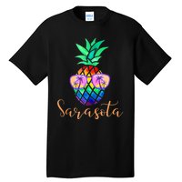 Sarasota Florida Tropical Funny Pineapple Summer Sunglasses Tall T-Shirt