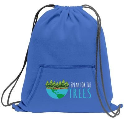 Speak For The Trees Activists Environt Earth Day Gift Sweatshirt Cinch Pack Bag