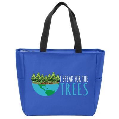 Speak For The Trees Activists Environt Earth Day Gift Zip Tote Bag