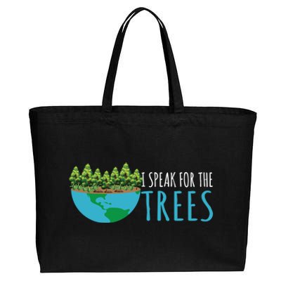 Speak For The Trees Activists Environt Earth Day Gift Cotton Canvas Jumbo Tote