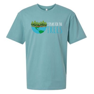 Speak For The Trees Activists Environt Earth Day Gift Sueded Cloud Jersey T-Shirt