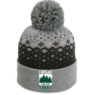 Speak For The Trees Earth Day Environtal Awareness Meaningful Gift The Baniff Cuffed Pom Beanie