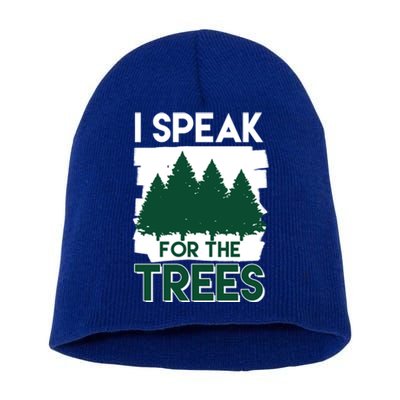 Speak For The Trees Earth Day Environtal Awareness Meaningful Gift Short Acrylic Beanie