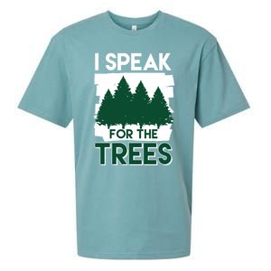 Speak For The Trees Earth Day Environtal Awareness Meaningful Gift Sueded Cloud Jersey T-Shirt