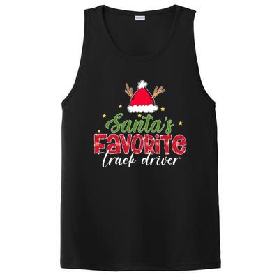 SantaS Favorite Truck Driver Christmas Funny Xmas PosiCharge Competitor Tank