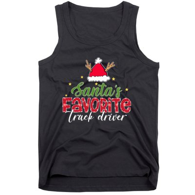 SantaS Favorite Truck Driver Christmas Funny Xmas Tank Top