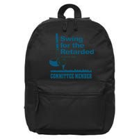 Swing For The Retarded June 6th 1982 Committee 16 in Basic Backpack