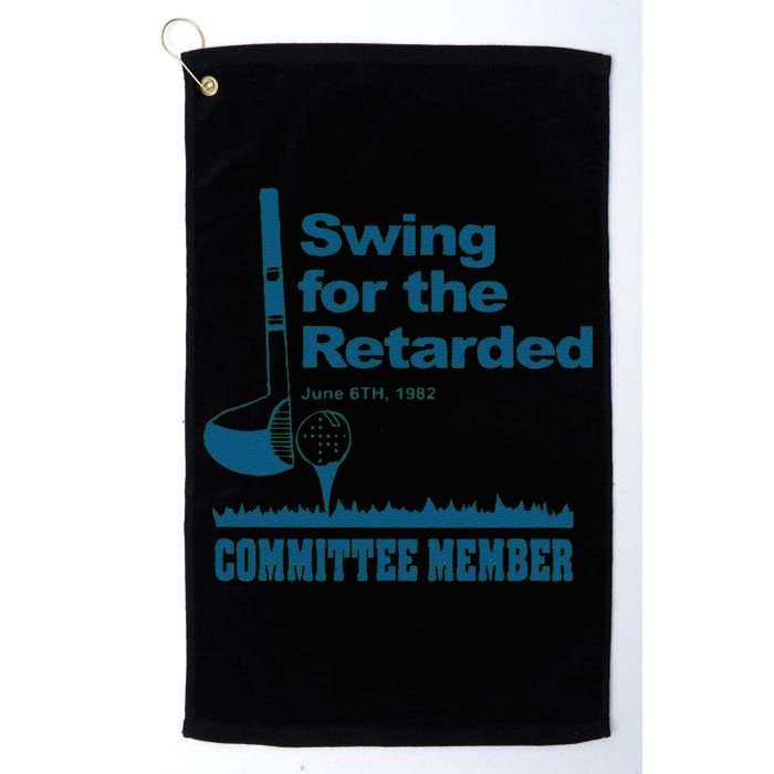 Swing For The Retarded June 6th 1982 Committee Golf Towel