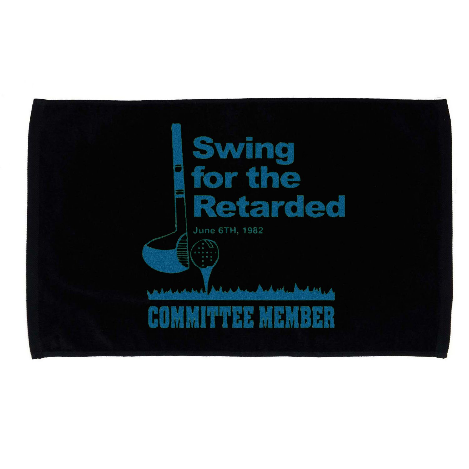 Swing For The Retarded June 6th 1982 Committee Microfiber Hand Towel