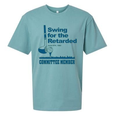 Swing For The Retarded June 6th 1982 Committee Sueded Cloud Jersey T-Shirt