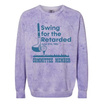 Swing For The Retarded Colorblast Crewneck Sweatshirt