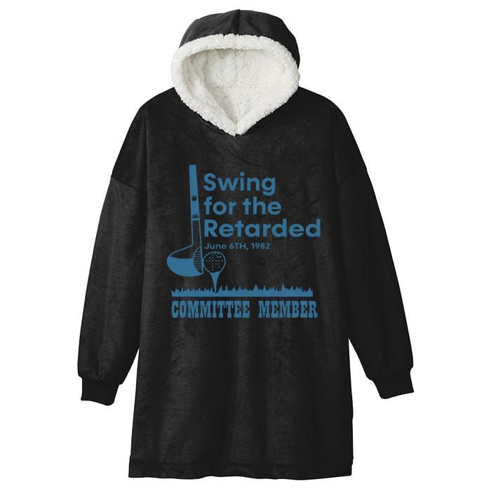 Swing For The Retarded Hooded Wearable Blanket