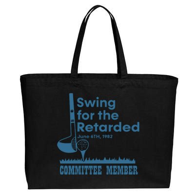 Swing For The Retarded Cotton Canvas Jumbo Tote