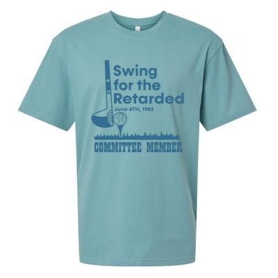 Swing For The Retarded Sueded Cloud Jersey T-Shirt