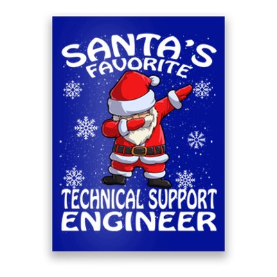 SantaS Favorite Technical Support Engineer Christmas Gift Poster