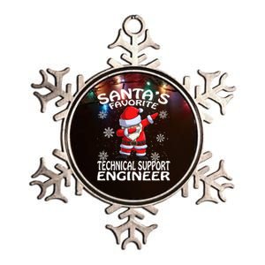 SantaS Favorite Technical Support Engineer Christmas Gift Metallic Star Ornament