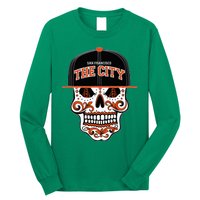 San Francisco The City Sugar Skull Bay Bridge Golden Gate Long Sleeve Shirt