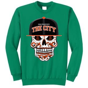 San Francisco The City Sugar Skull Bay Bridge Golden Gate Sweatshirt