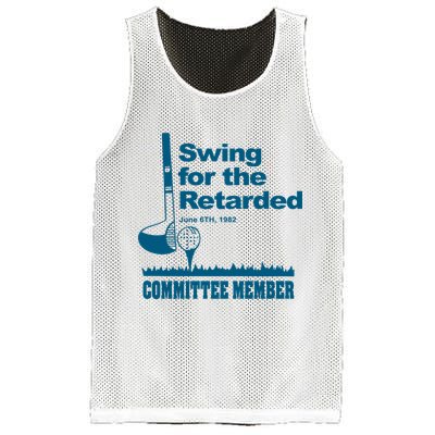 Swing For The Retarded Mesh Reversible Basketball Jersey Tank