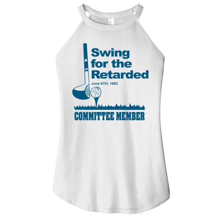 Swing For The Retarded Women's Perfect Tri Rocker Tank