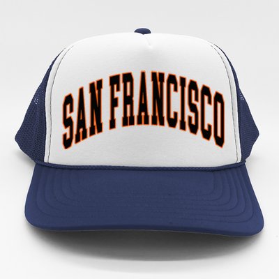 San Francisco Text Trucker Hat