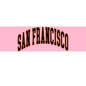 San Francisco Text Bumper Sticker