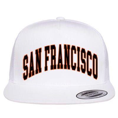 San Francisco Text Flat Bill Trucker Hat