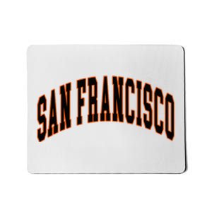 San Francisco Text Mousepad