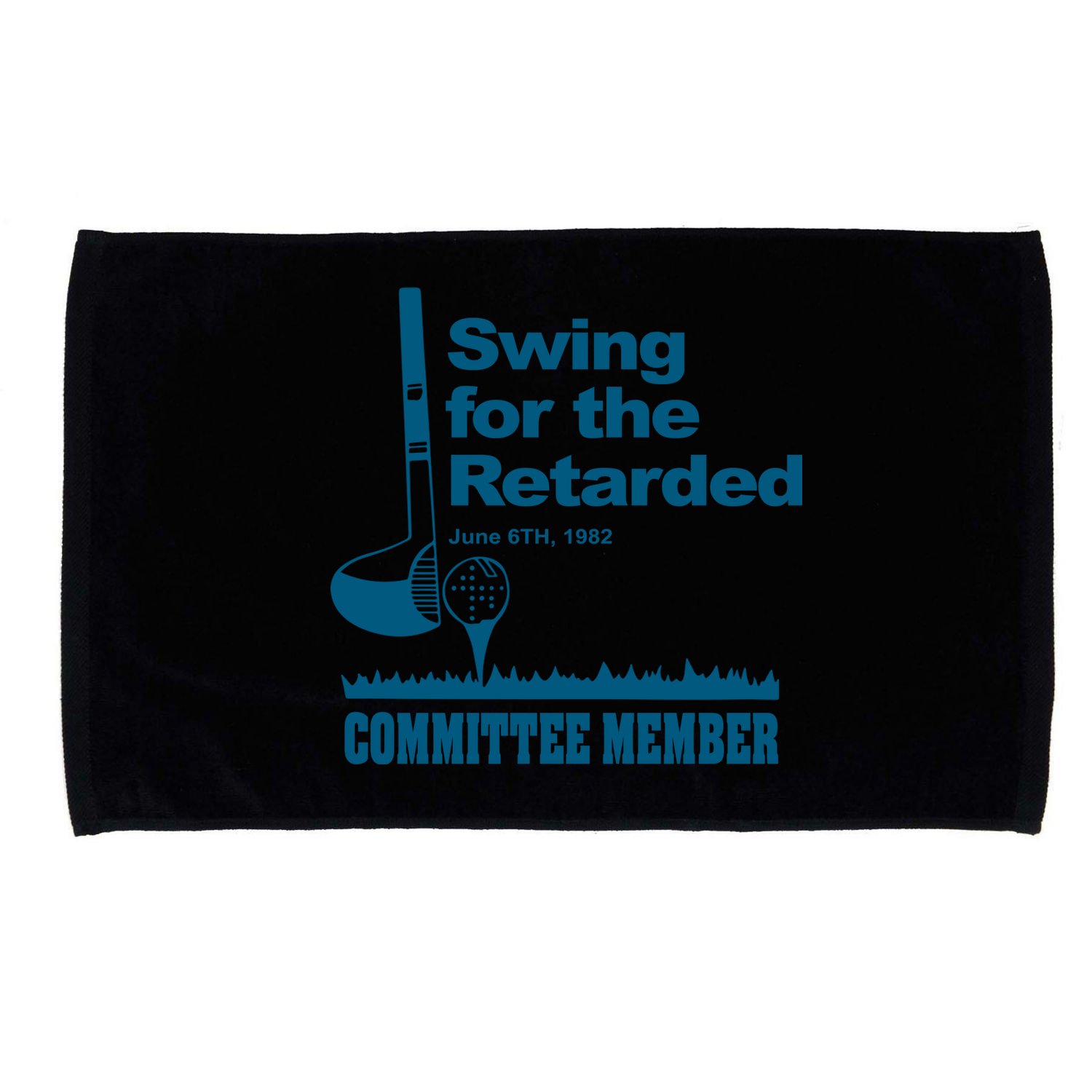 Swing For The Retarded June 6th 1982 Committee Microfiber Hand Towel