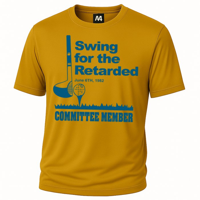 Swing For The Retarded June 6th 1982 Committee Cooling Performance Crew T-Shirt