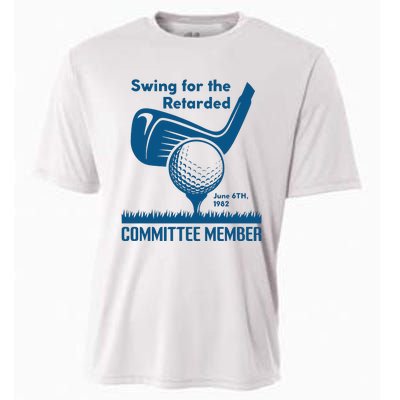 Swing For The Retarded June 6th 1982 Committee Member Cooling Performance Crew T-Shirt