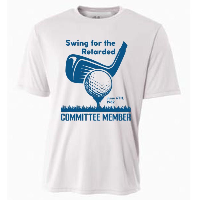 Swing For The Retarded June 6th 1982 Committee Member Cooling Performance Crew T-Shirt