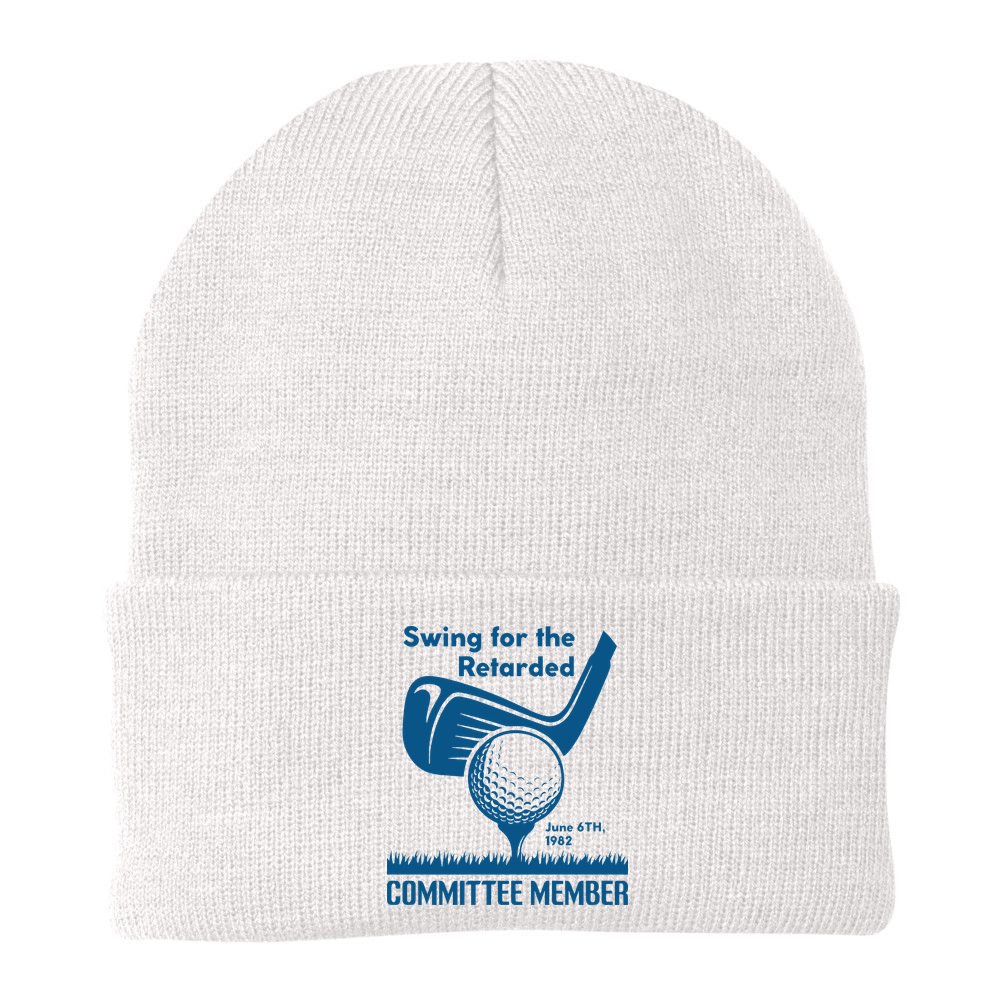 Swing For The Retarded June 6th 1982 Committee Member Beanie