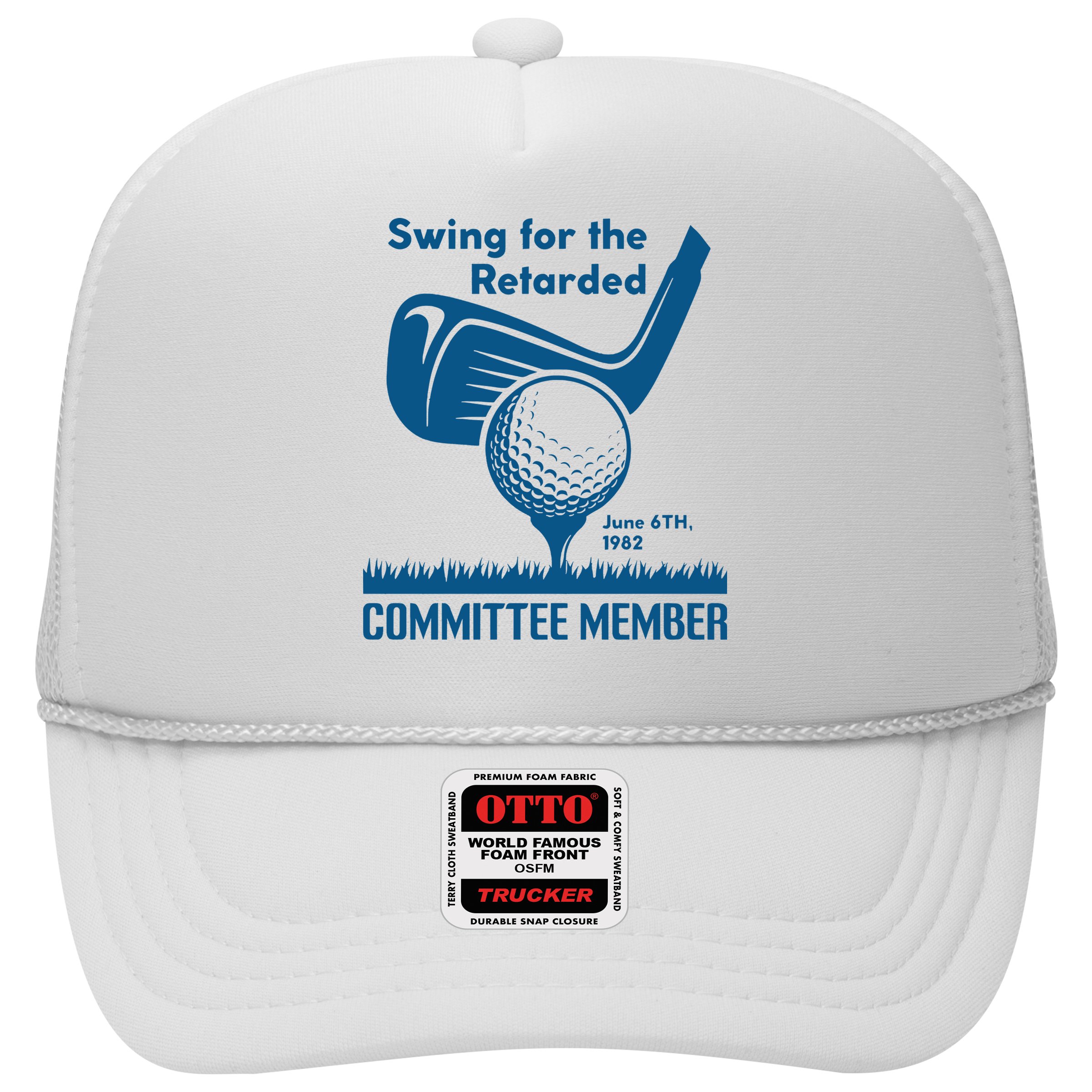 Swing For The Retarded June 6th 1982 Committee Member Hat
