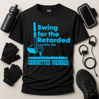 Swing For The Retarded June 6th 1982 Committee Cooling Performance Crew T-Shirt