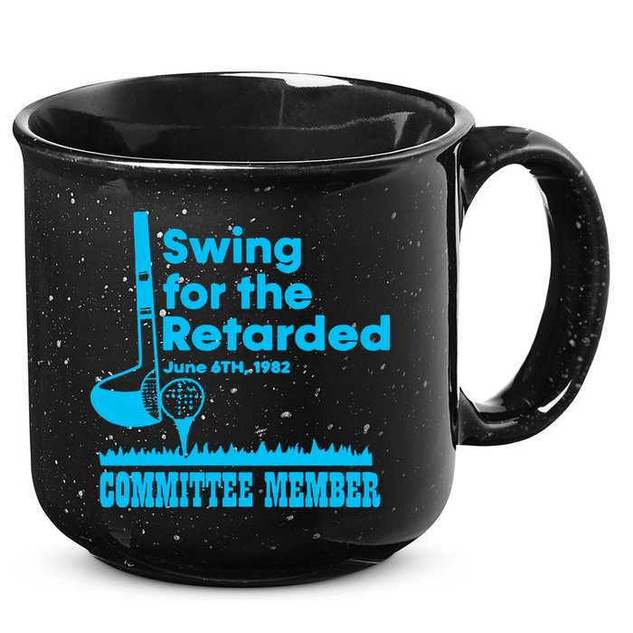 Swing For The Retarded June 6th 1982 Committee 15oz Campfire Ceramic Mug