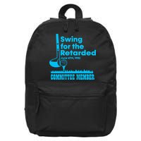 Swing For The Retarded June 6th 1982 Committee 16 in Basic Backpack