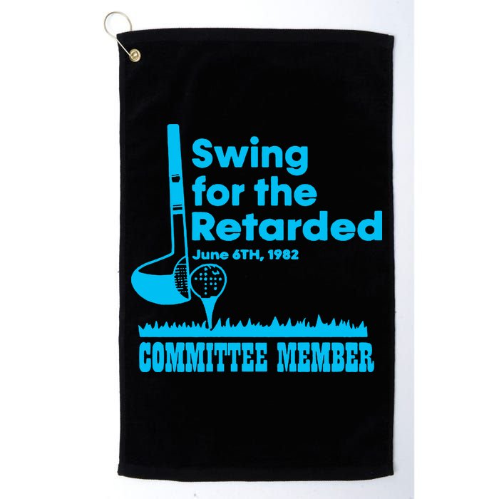 Swing For The Retarded June 6th 1982 Committee Golf Towel